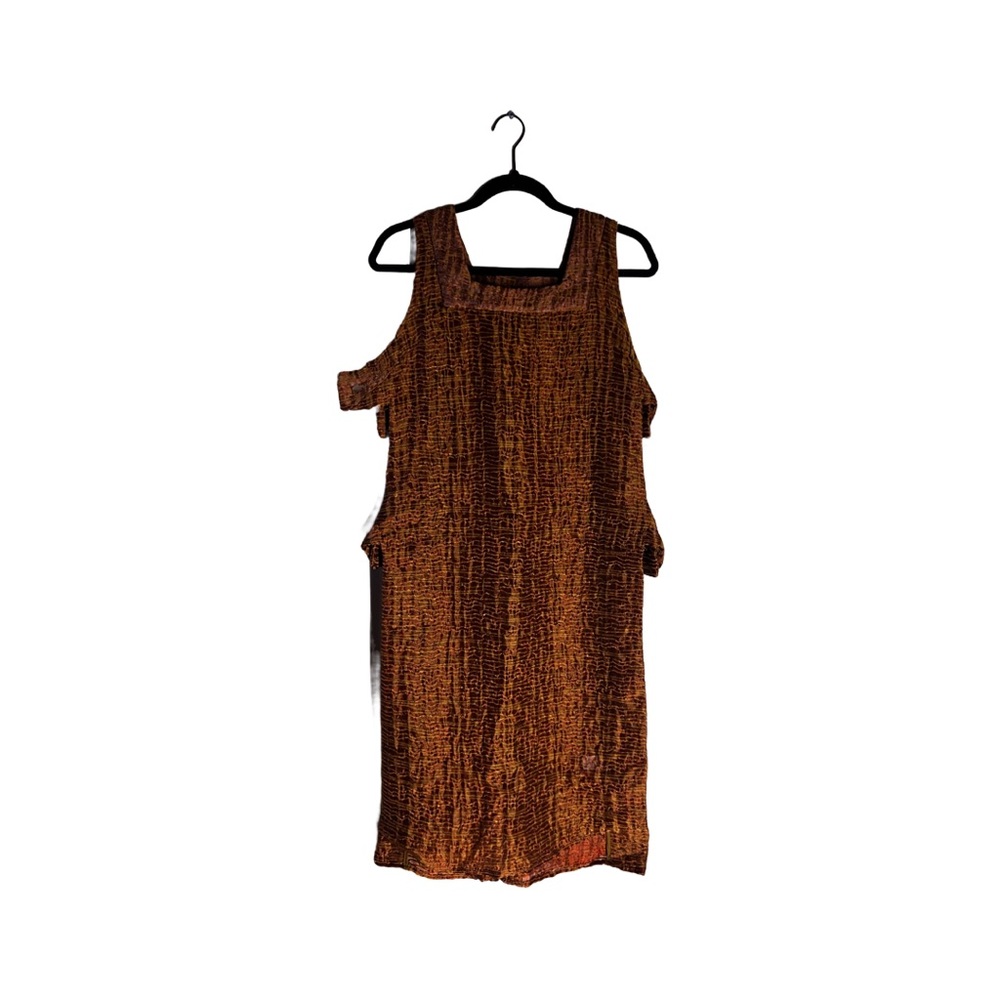 Cult Gaia sheer apron swim cover up size medium Gold